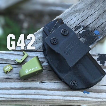 Glock 42 Hyve Mag Extensions Green