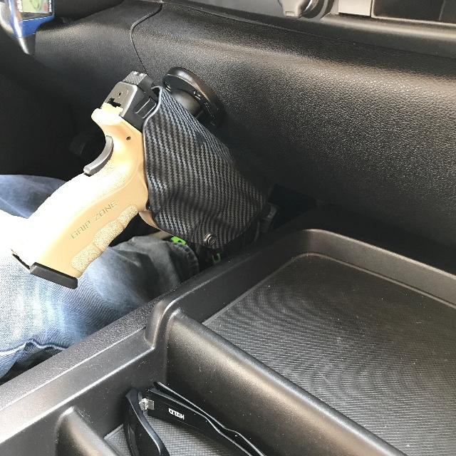 Car Seat Holster. Concealed Carry In The Car.